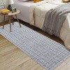 Washable Modern Plaid Area Rug, Low Pile Non-Slip Geometric Soft Carpet, Stain Resistant Checkered Rug for Living Room, Bedroom, Office, Kitchen - 3 of 4