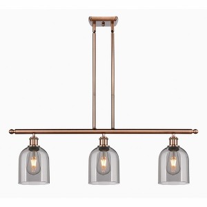 Bella - 3 Light Stem Hung Island In Industrial Style-10 Inches Tall and 36 Inches Wide - 1 of 1