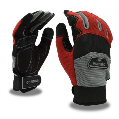 Synthetic Leather Multi-Purpose Gloves with Silicone Palm