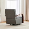 Racxily 30.7"W Modern Upholstered 360¡ã Swivel Accent Chair, Single Sofa Armchair for Bedroom Living Room Office, Gray - 4 of 4