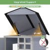 Sandinrayli Rabbit Hutch Cage with Asphalt Roof, 47-in, Gray - 2 of 4