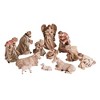 Dicksons Christmas Nativity Tan and Brushed Gold Tone 7 Inch Resin Figurine Set of 12 - 2 of 2