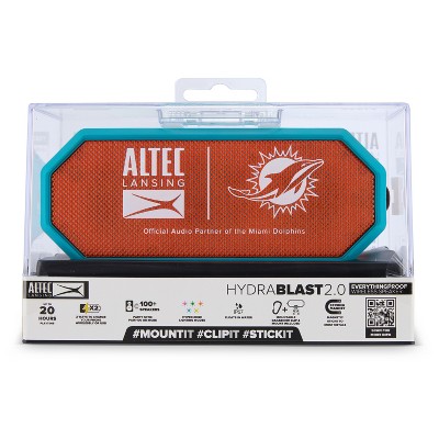 Altec Lansing HydraBlast 2.0 – Miami Dolphins, Magnetic Wireless Bluetooth Speaker