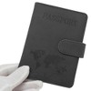 Unique Bargains Magnetic Clasp Design Passport Holder 1 Pc - 3 of 4