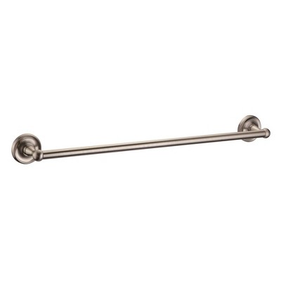Satin Nickel 4-Piece Bathroom Accessory Kit with Towel Ring