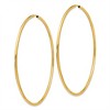 Black Bow Jewelry 2mm x 75mm 14k Yellow Gold Polished Endless Tube Hoop Earrings - 2 of 4