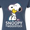 Women's - Peanuts - Snoopy And Woodstock Fitted Graphic T-Shirt - 2 of 4