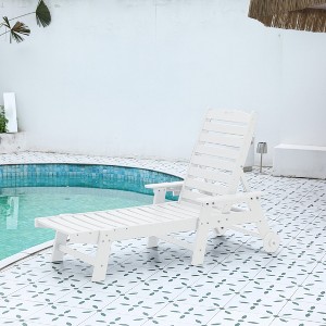 Mlmh & Kngwa 37.8"H Oversized Chaise Lounge Chair with Wheels & Cup Holder - 1 of 4