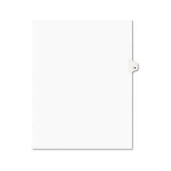 Avery-Style Legal Exhibit Side Tab Divider Title: 59 Letter White 25/Pack 01059