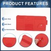 Unique Bargains Car Sun Visor Organizer with Sunglasses Holder for Cards License Pen Organizer PU Leather Red - 4 of 4