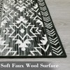 Machine Washable Moroccan Geometric Area Rug, 5' x 7' Gray - 2 of 4