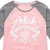 Girls' - Instant Message - Dyngus Day Shirt Tail Raglan Graphic T-shirt - 2 of 4