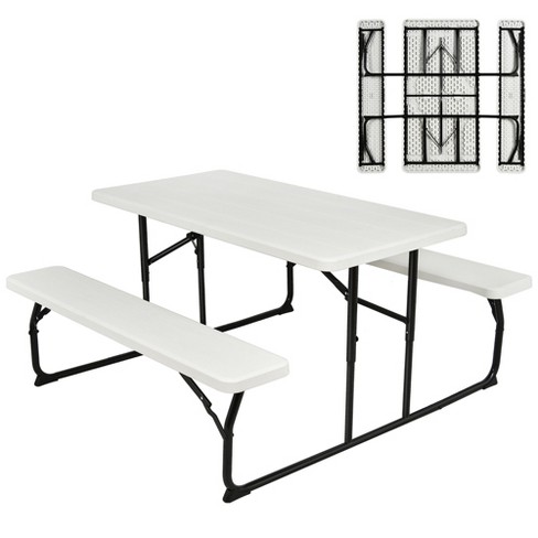 Costway Picnic Table Bench Set Outdoor Backyard Patio Garden Party