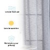 HLC.ME Penelope Faux Linen Textured Privacy Sheer Light Filtering Rod Pocket Curtains Panels, Set of 2 - 4 of 4
