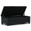 CAVINAS Faux Leather Storage Ottoman Bench,Upholstered Ottoman with Stitching Design for Living Room,Bedroom - 2 of 4