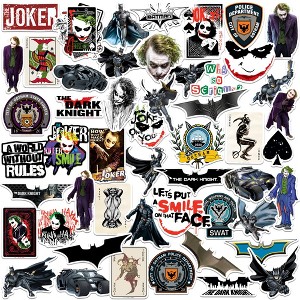 Batman The Dark Knight 50ct Vinyl Large Deluxe Stickers Variety Pack - 1 of 4