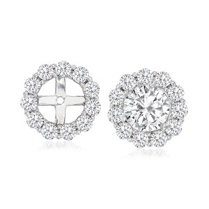 Ross-Simons 1.50 ct. t.w. Diamond Earring Jackets in 14kt White Gold - 1 of 4