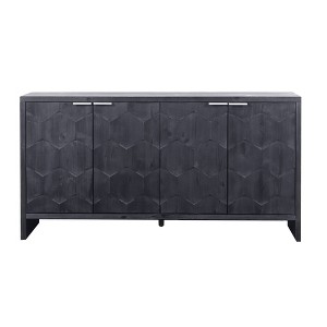 NicBex 4 Door Sideboard Buffet Cabinet Farmhouse Wooden Storage Cabinet for Kitchen - 1 of 4