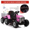 12V Kids Ride On Tractor with Trailer & Remote Control,Speed Up to 5mph - 2 of 4