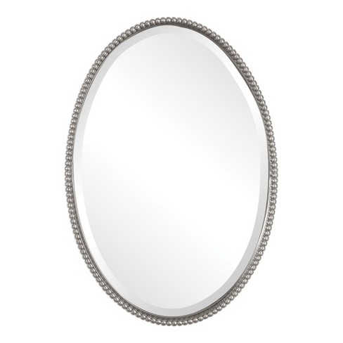 Uttermost Sherise Brushed Nickel Oval Mirror - image 1 of 4