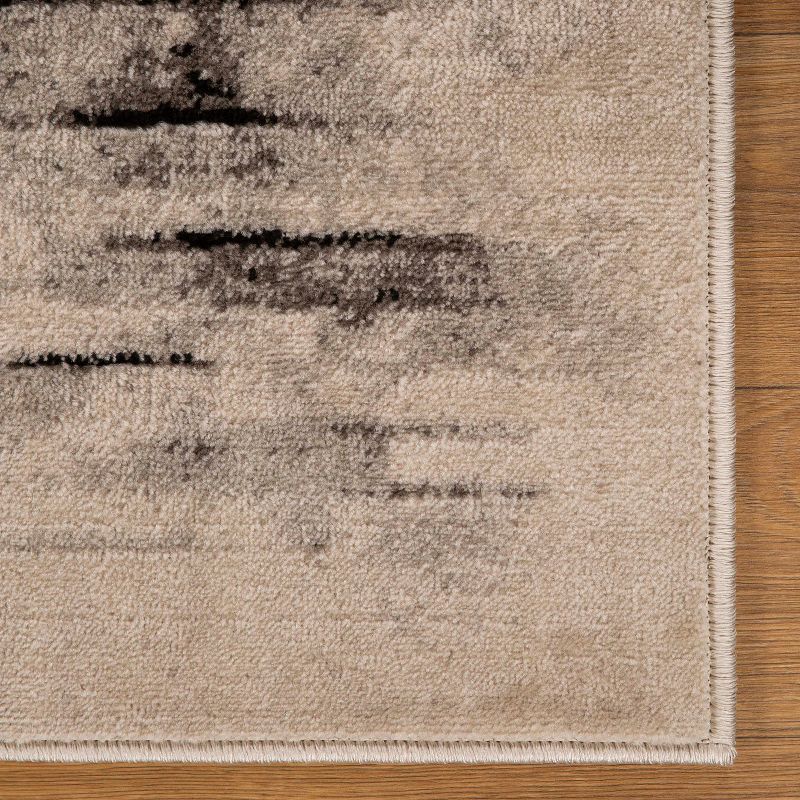 Modern Distressed Abstract Indoor Runner or Area Rug by Blue Nile Mills, 4 of 7