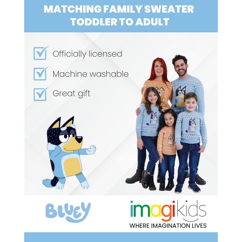 Bluey Matching Family Sweater Little Kid to Adult, 4 of 8