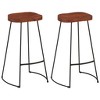 vidaXL Gavin Bar Stools 2 pcs 19.7 in.x15.7 in.x30.7 in. Solid Wood Mango - 2 of 4