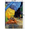 Trends International Café Terrace at Night Unframed Wall Poster Prints - 3 of 4
