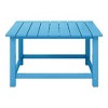 WestinTrends Malibu 5-Piece HDPE Adirondack Chair Outdoor Patio Square Table Conversation Set - 4 of 4