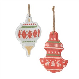 Metal Ornament with Nordic Pattern (Set of 4) - 1 of 1