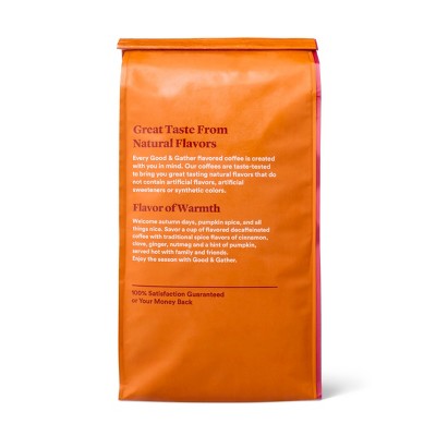 Naturally Flavored Pumpkin Spice Light Roast Ground Coffee - Decaf - 12oz - Good & Gather™