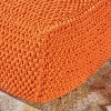 Hollis Knitted Cotton Square Pouf - Christopher Knight Home - 4 of 4