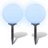 vidaXL Outdoor Pathway Lamps 2 pcs LED 11.8" with Ground Spike - 3 of 4
