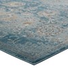 Modway Cynara Distressed Floral PersianMedallion 5x8 Area Rug - Silver Blue, Teal and Beige,  Gripping Rubber Underside ,  Medallion Area Rug - 3 of 4