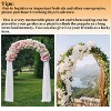 Artloge 8.5Ft Heavy Duty Metal Wedding Arch Trellis Backdrop Balloon Archway Decor Stand with Sturdy Base for Party Ceremony Climbing Plant Garden - 4 of 4