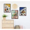 Kate & Laurel All Things Decor 18"x24" 3pc Sylvie Record Player TV Cat Bed Framed Canvas Art by Rachel Lee Set Black - 4 of 4