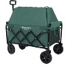 KTMBDW 29.5'' Collapsible Wagons Carts, Heavy Duty Folding Beach Wagon Cart with Wheels, Portable Utility Outdoor Wagon for Camping - 2 of 4