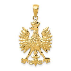 Black Bow Jewelry 14k Yellow Gold Polish Eagle Pendant - 1 of 4