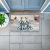 Stupell Industries Hello Winter Cardinals & Skis Printed Outdoor Door Mat, design by Kim Allen, 18"x30" - 3 of 4