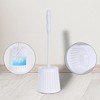 REGALWOVEN Apartment Bathroom Accessories Toilet Brush and Holder Set with Ventilation Slots Base - 3 of 4