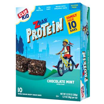 CLIF Kid ZBAR Protein Chocolate Mint Snack Bars 

