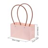 Unique Bargains 11x22x13.5cm Flower Bouquet Packaging Bag Paper Gift Bag for Party Favor Black 5 Pcs - 2 of 4