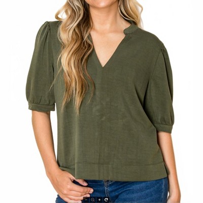 Women's Puff Short Sleeve Top - Wonderful & Young
