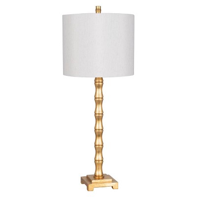 Catalina Lighting 21762-001 Coastal Inspired Bamboo Table Lamp LED Bulb Included Brushed Brass 