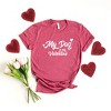 Simply Sage Market Women's My Dog Is My Valentine Short Sleeve Graphic Tee - 2 of 4