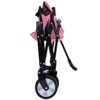FURNIinspire Outdoor Serving Carts Fish 250L Collapsible Wagon Beach Wagon with Big Wheels for Camping, Sports, Pink, 25.98"*17.32"*37.4" - 4 of 4