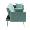 CAVINAS Loveseat Sofa with Metal Feet, Modern Convertible Sofa, Vintage Accent Sofa, Upholstered Sofa Couch for Living Room - 3 of 4