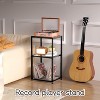 Simple Trending 3-Tier Side Table, End Table with Tempered Glass - 4 of 4