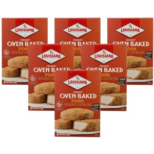 Louisiana Fish Fry Crunchy Oven Baked Pork Seasoned Coating Mix - 6 pack, 6 oz - 1 of 4