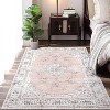 Bohemian Vintage Style Rug, Washable Low Pile Rug with Rubber Backing, Floral Floor Rug for Bedroom, Living Room, Home Office, Game Room - 3 of 4